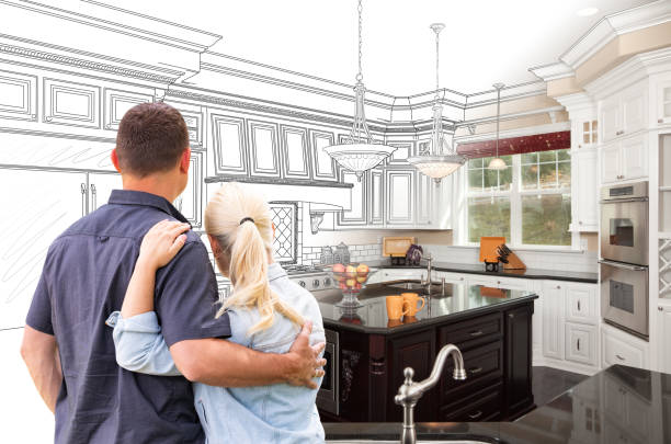 Custom kitchen cabinets installed in a Buckeystown home